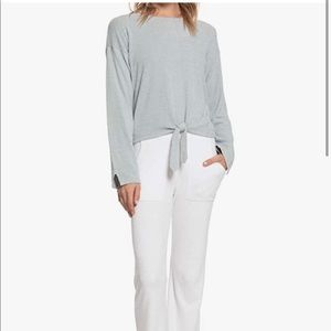 Barefoot Dreams CozyChic Ultra Lite Tie Front Top Beach Rock